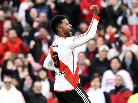 En un final de locura, River igualó ante Lanús con un doblete de Borja