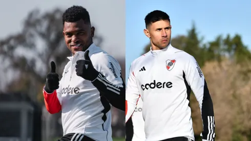 Borja y Bareiro entrenaron juntos y podrían ser dupla ante Lanús.