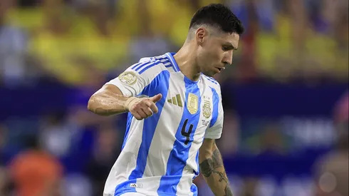 Gonzalo Montiel salió lesionado en la final de la Copa América 2024.