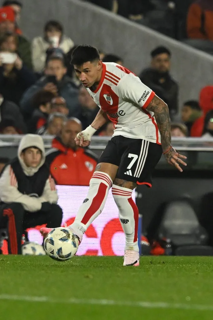 Adam Bareiro debutó en River: jugó 22 minutos. Foto: LPM / Diego Haliasz.