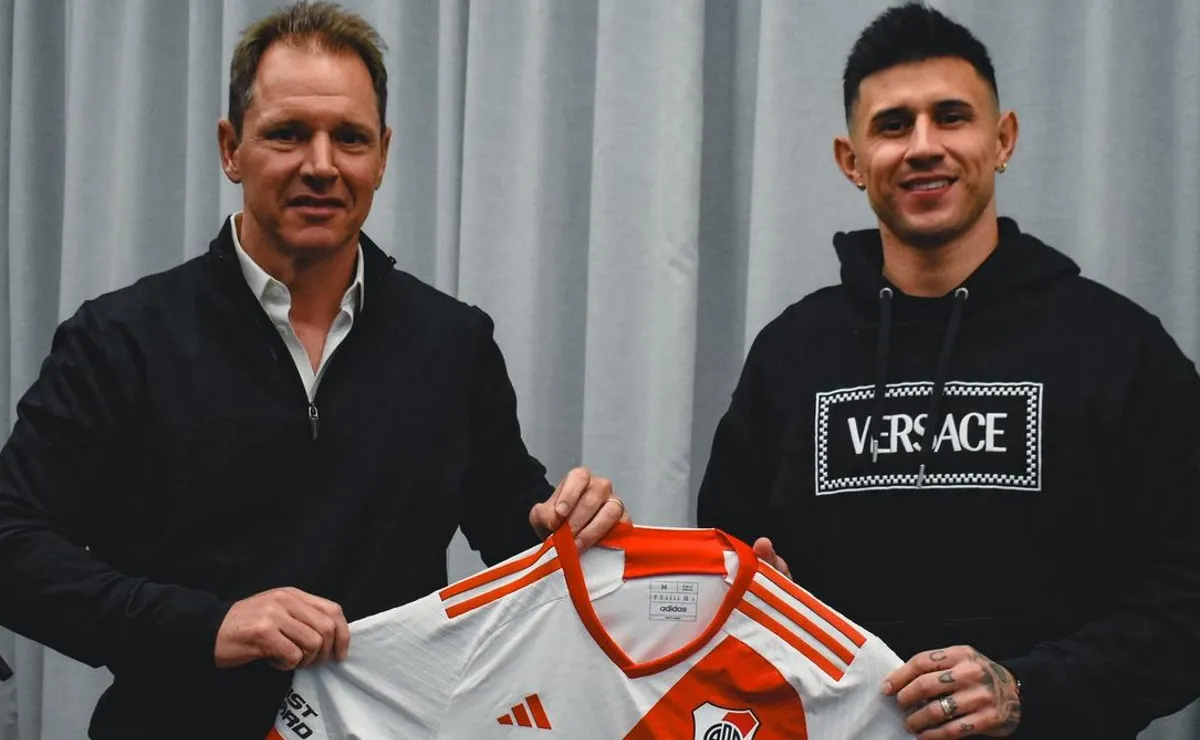 Adam Bareiro fue presentado como nuevo refuerzo de River hace algunos días.