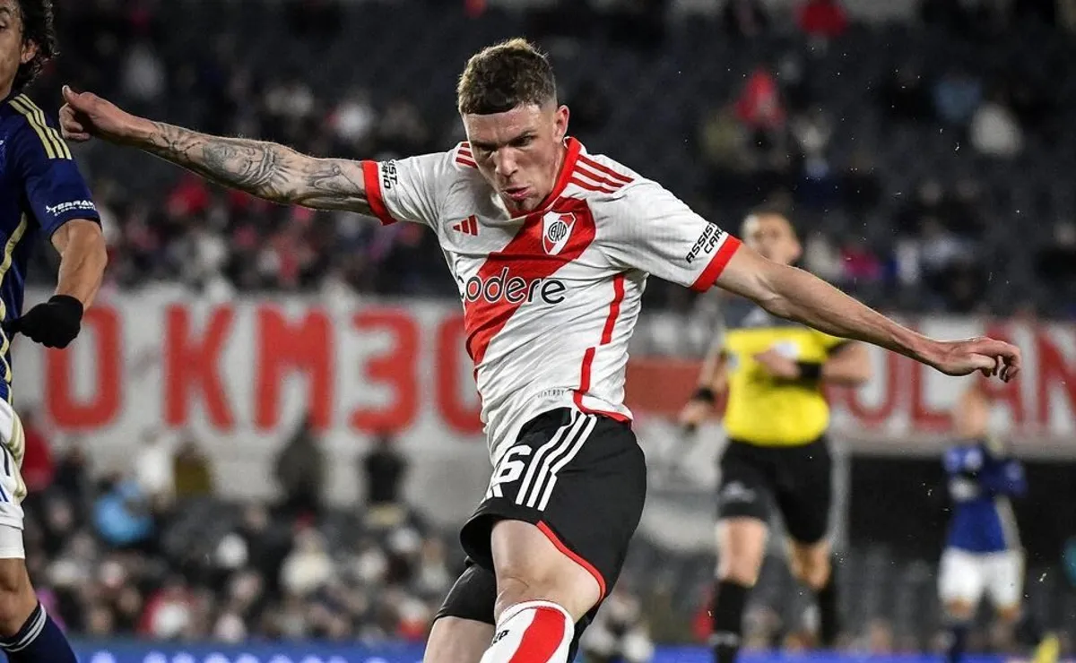 Franco Carboni se fue de River sin debutar oficialmente.