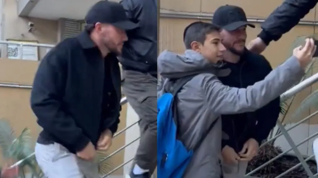 Jeremías Ledesma se hace la revisión médica.