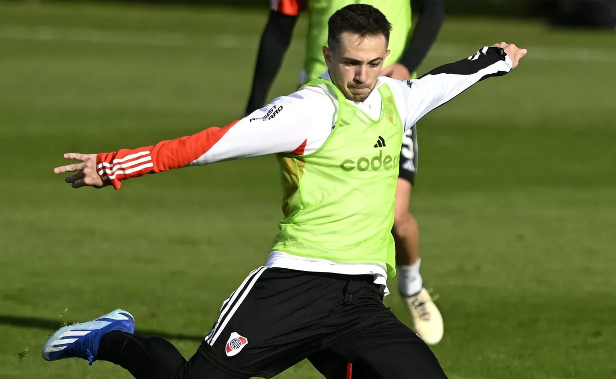 Felipe Peña Biafore, en acción en River Camp.