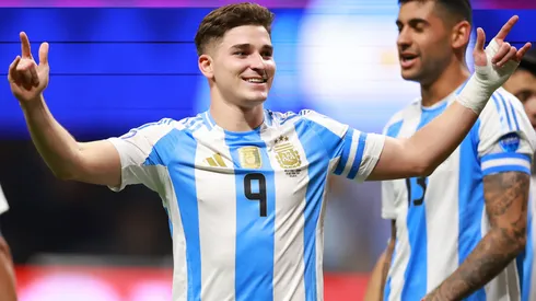 Julián Álvarez está en USA jugando la Copa América.