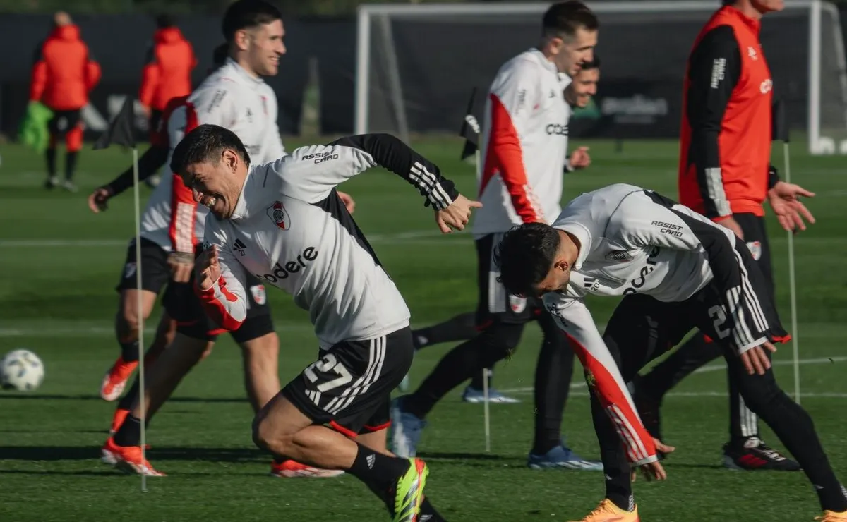 El plantel entrena en River Camp (Foto: Prensa River).