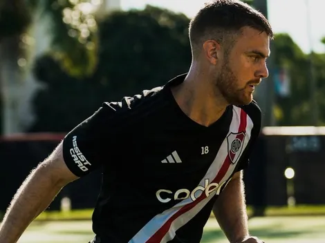 Lucas Beltrán entrenó vestido de River en sus vacaciones
