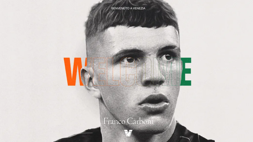 Franco Carboni firmó por un año en Venezia y solo jugó un minuto.