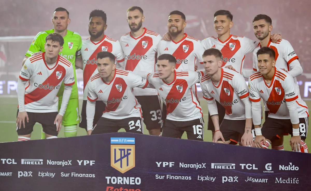 Los once titulares de River ante Newell's.