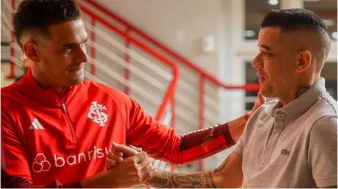 D'Alessandro ya cumple sus nuevas funciones y tuvo diálogo con Rafael Borré