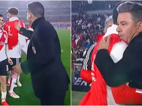 El gesto de Gallardo con los jugadores de River y qué le dijo a Simón