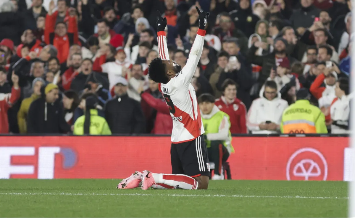 Borja puso el primero en el Monumental. (Foto: LPM / Daiana Panza).