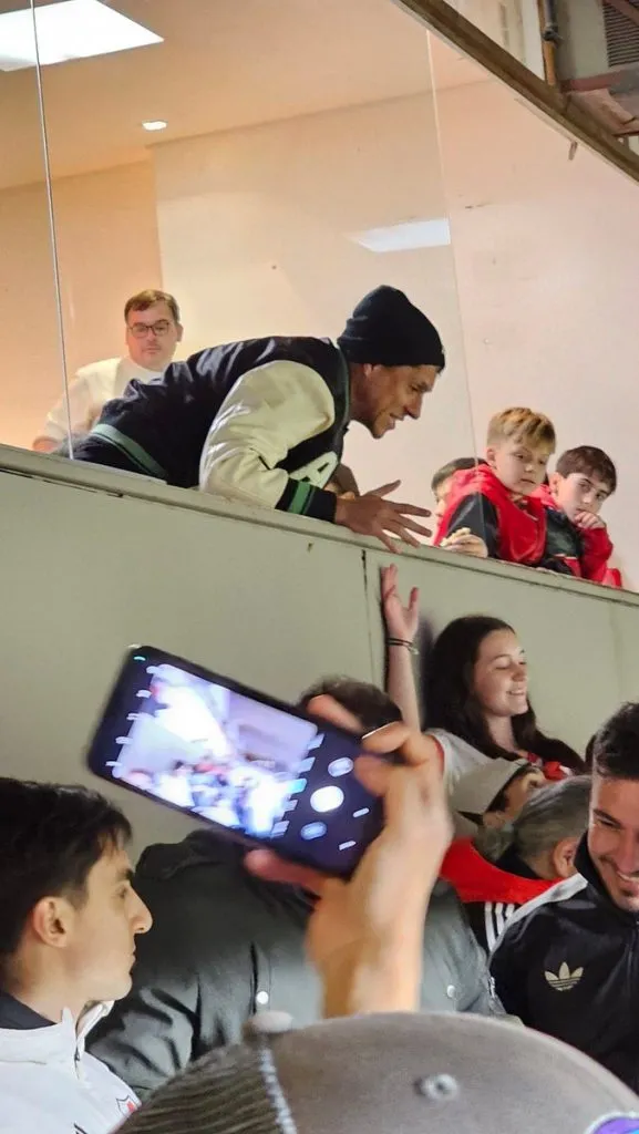 Enzo Pérez estuvo en el Estadio Monumental hace algunas fechas, en el partido ante Talleres.