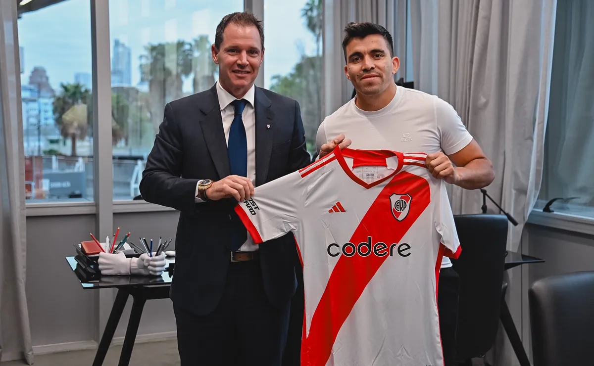 Marcos Acuña fue presentado como refuerzo de River: cuánto costó su pase