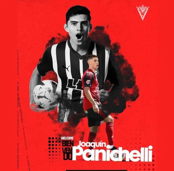 La presentación de Panichelli en el Mirandés.