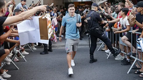 Julián Álvarez, listo para su debut.
