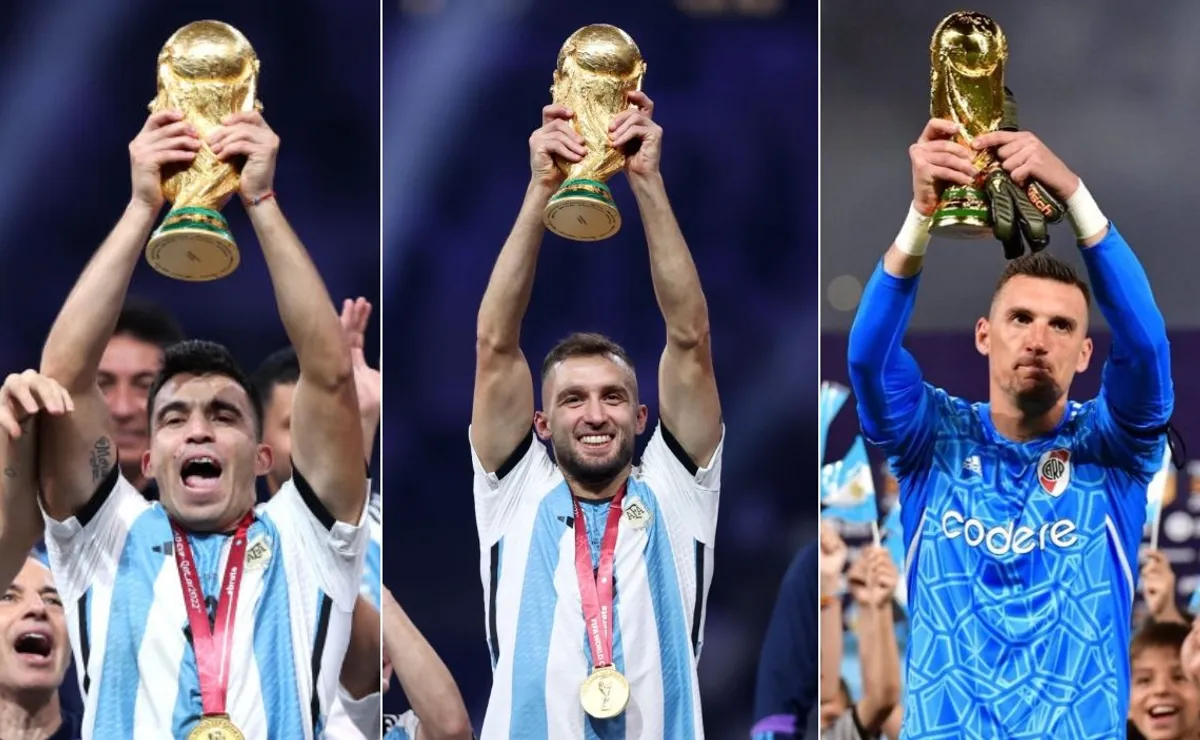 River tiene tres campeones del mundo en su plantel.