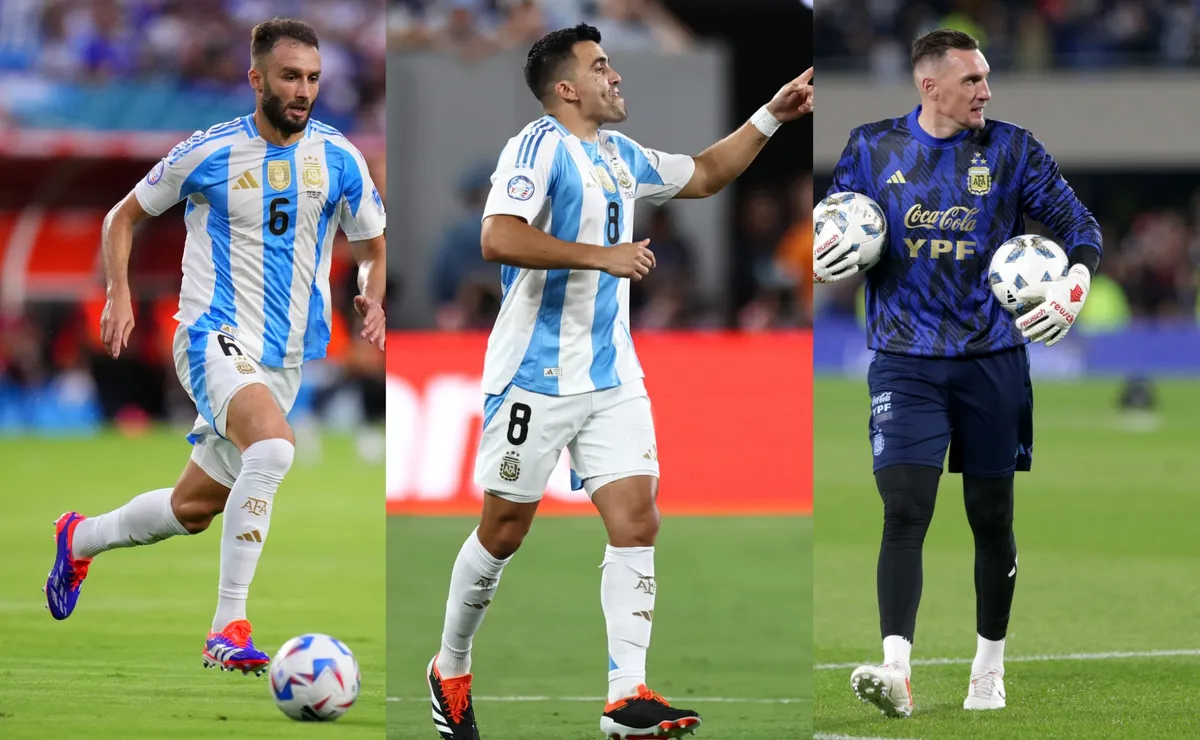 Los tres campeones del mundo de River (Fotos: Getty).