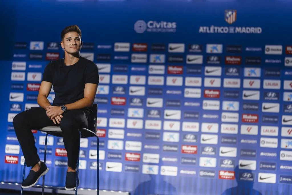Julián dio su primera conferencia como jugador del Atlético Madrid. (Foto: @Atleti).