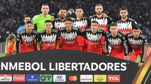 Los once titulares de River en Córdoba.