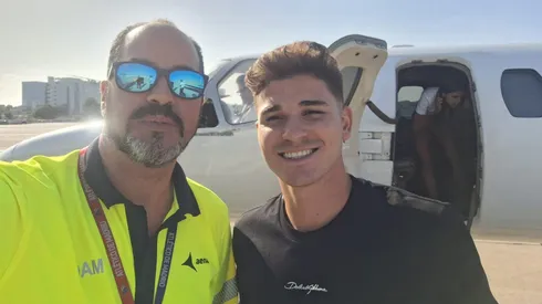 Julián Álvarez ya está en Madrid para firmar en Atlético.