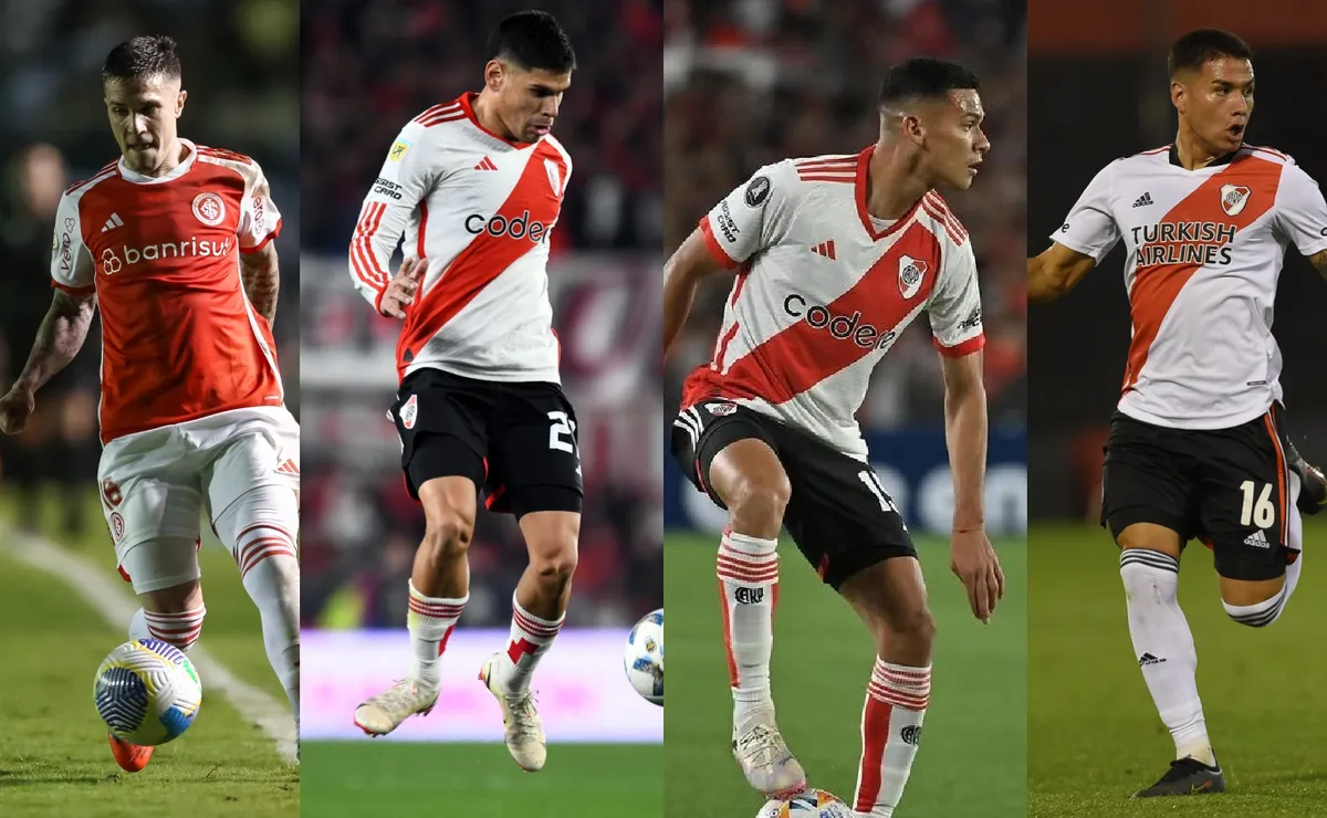 Los cuatro laterales que River compró post Montiel.