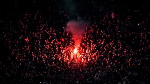La atmósfera durante el partido contra Barracas fue una sola: cantar contra Boca.