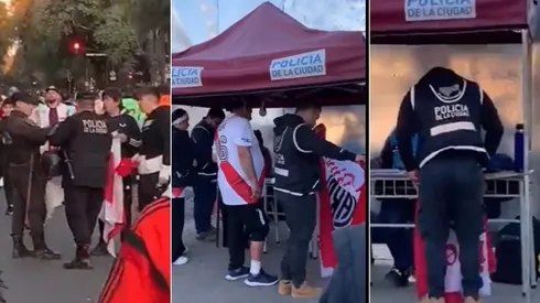 La policía secuestró banderas referidas al 9 de diciembre a los hinchas de River