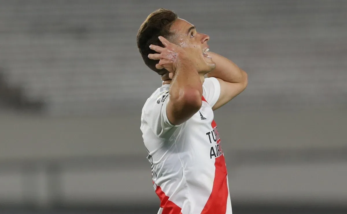 San Pablo está interesado en contar con Rafael Santos Borré a partir de mitad de año. El contrato del colombiano termina con River en tres meses.