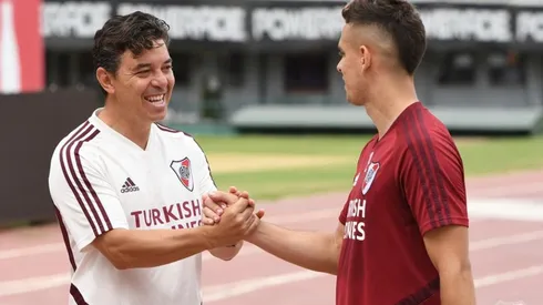 Marcelo Gallardo prepara el equipo para el partido en la Bombonera
