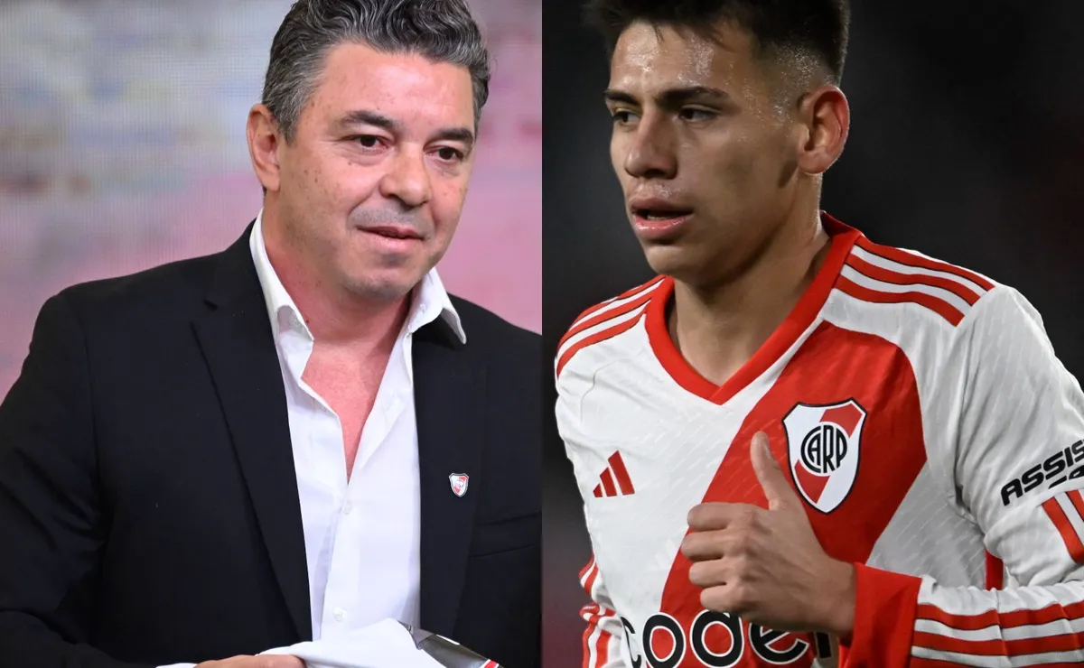 Gallardo pondría a Echeverri en su despedida.