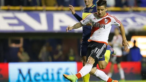 Sebastián Driussi disputó 107 partidos con la camiseta del Más Grande y convirtió 28 goles. Además ganó ocho títulos, entre ellos la Copa Libertadores 2015.