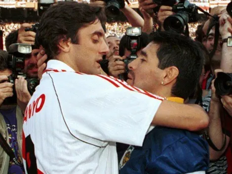 Hace 25 años, Francescoli y Gallardo se cruzaban con Maradona en el Monumental