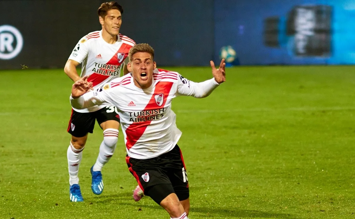 Federico Girotti convirtió su primer gol en Primera División y sirvió para que River le gane 1 a 0 a Godoy Cruz.
