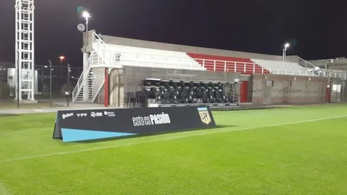 El River Camp recibió el viernes todos los carteles de parte de la Liga Profesional para poder jugar allí.