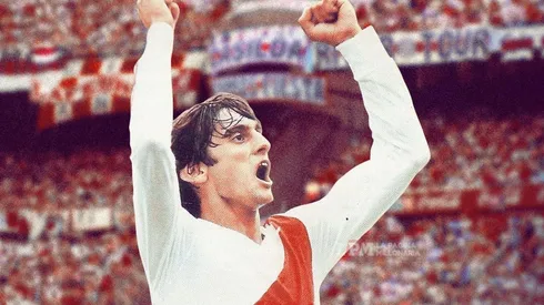 Francescoli estuvo en River como jugador desde 1983 hasta 1986 y entre 1994 y 1997.