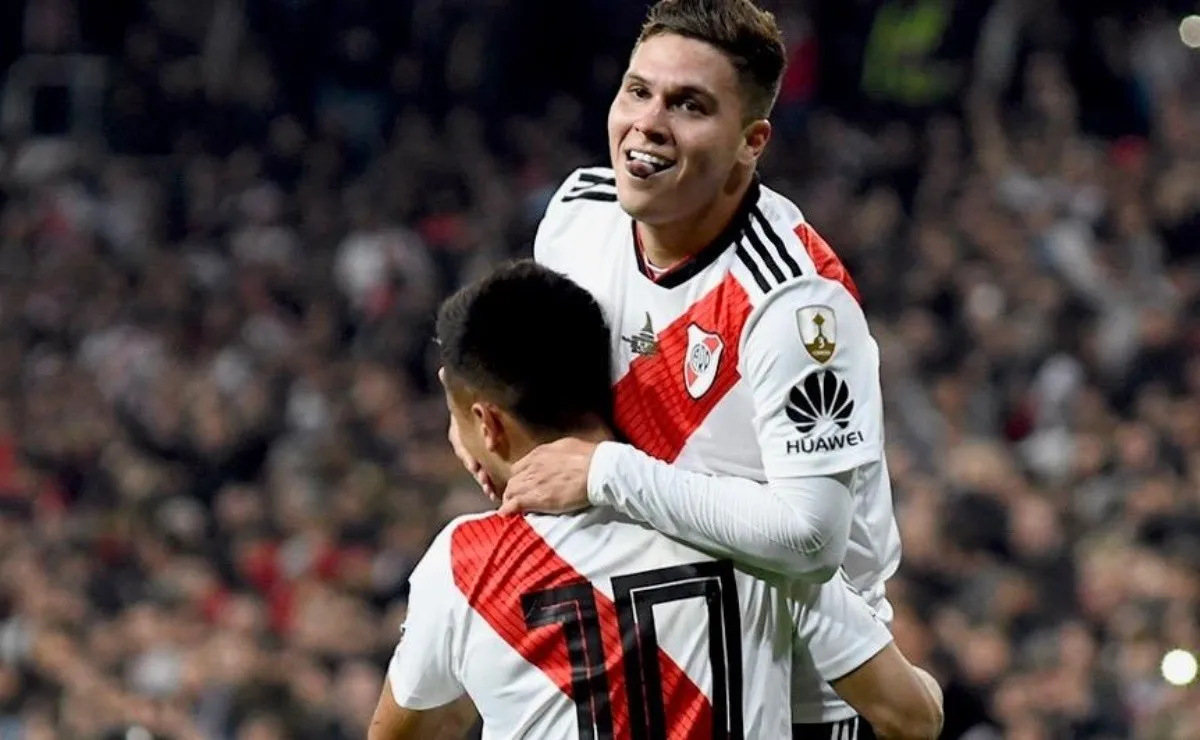 El festejo en Madrid de una sociedad que fue clave para ganar la Libertadores 2018.