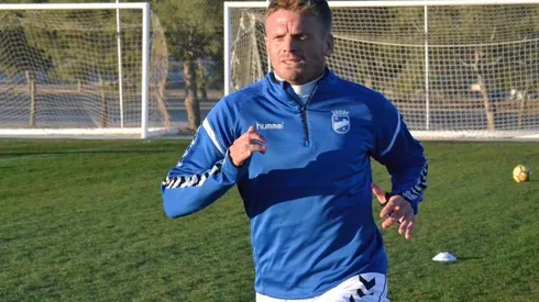Nasuti con la indumentaria del Lorca, uno de los últimos clubes de su carrera.