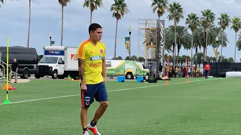QUE NO SEA NADA. El colombiano entrenó de manera diferenciada con su selección.
