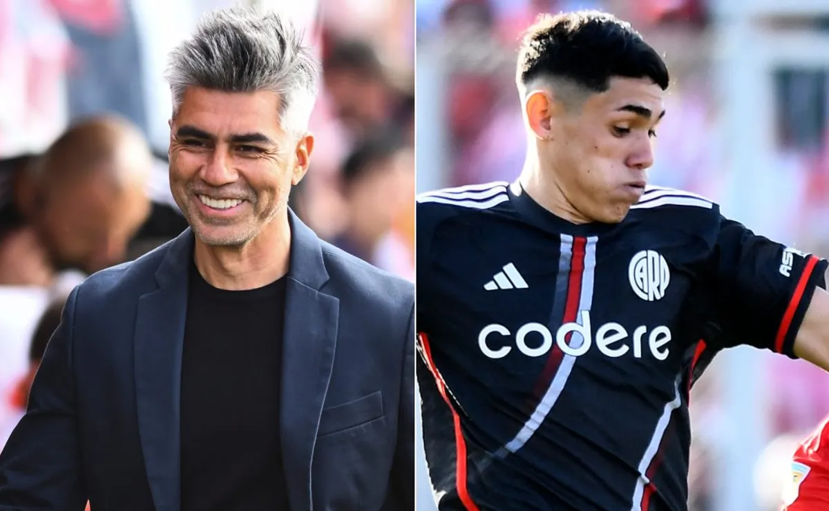 Escudero se mostró conforme y feliz por el debut de Santiago Lencina.