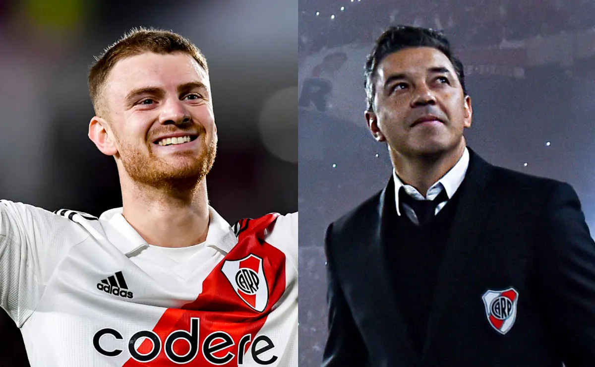 Lucas Beltrán, feliz por la vuelta del Muñeco a River.