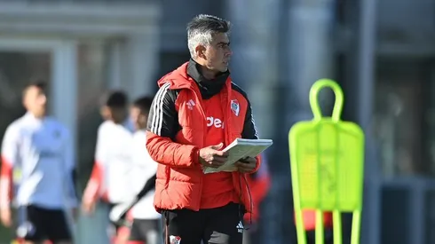 Marcelo Escudero, técnico de la Rerserva de River.