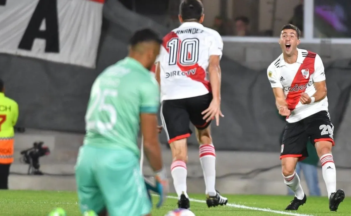 El festejo de Nacho y Paradela, dos puntos muy altos en el equipo de Martín Demichelis.