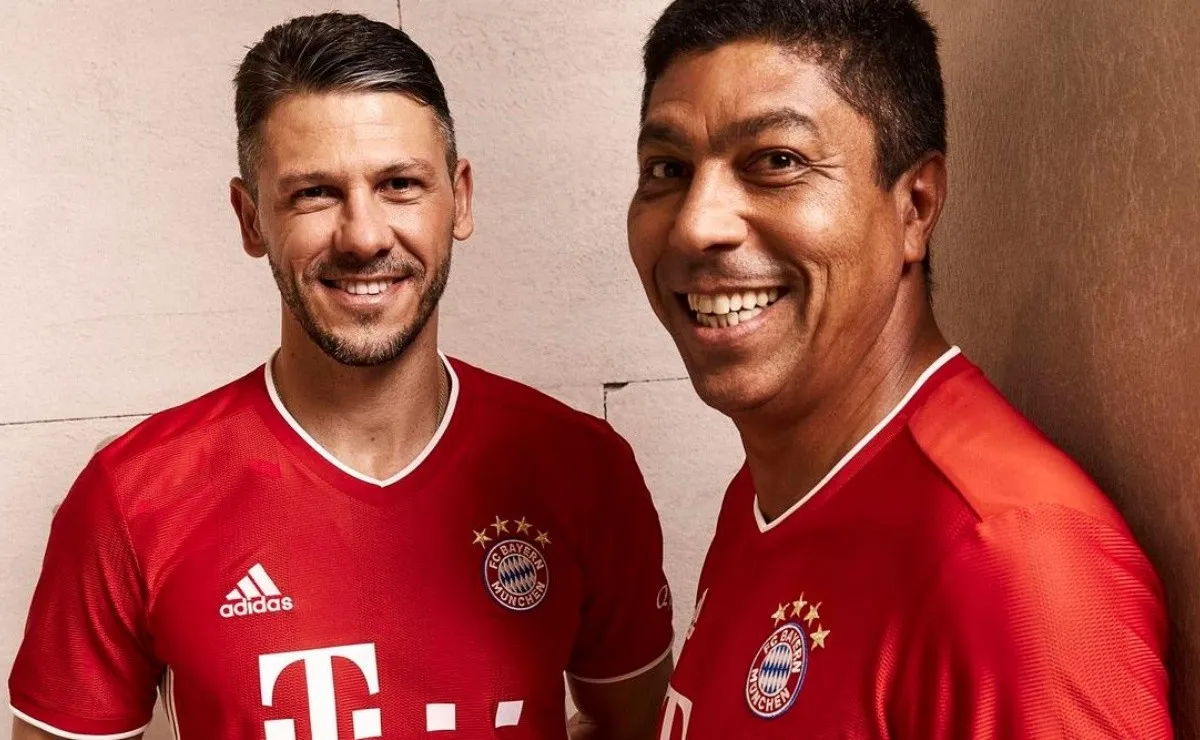 Demichelis y Élber, una amistad que nació en Alemania y que se mantiene hasta la actualidad..