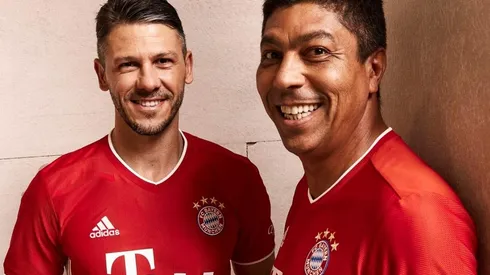 Demichelis y Élber, una amistad que nació en Alemania y que se mantiene hasta la actualidad..