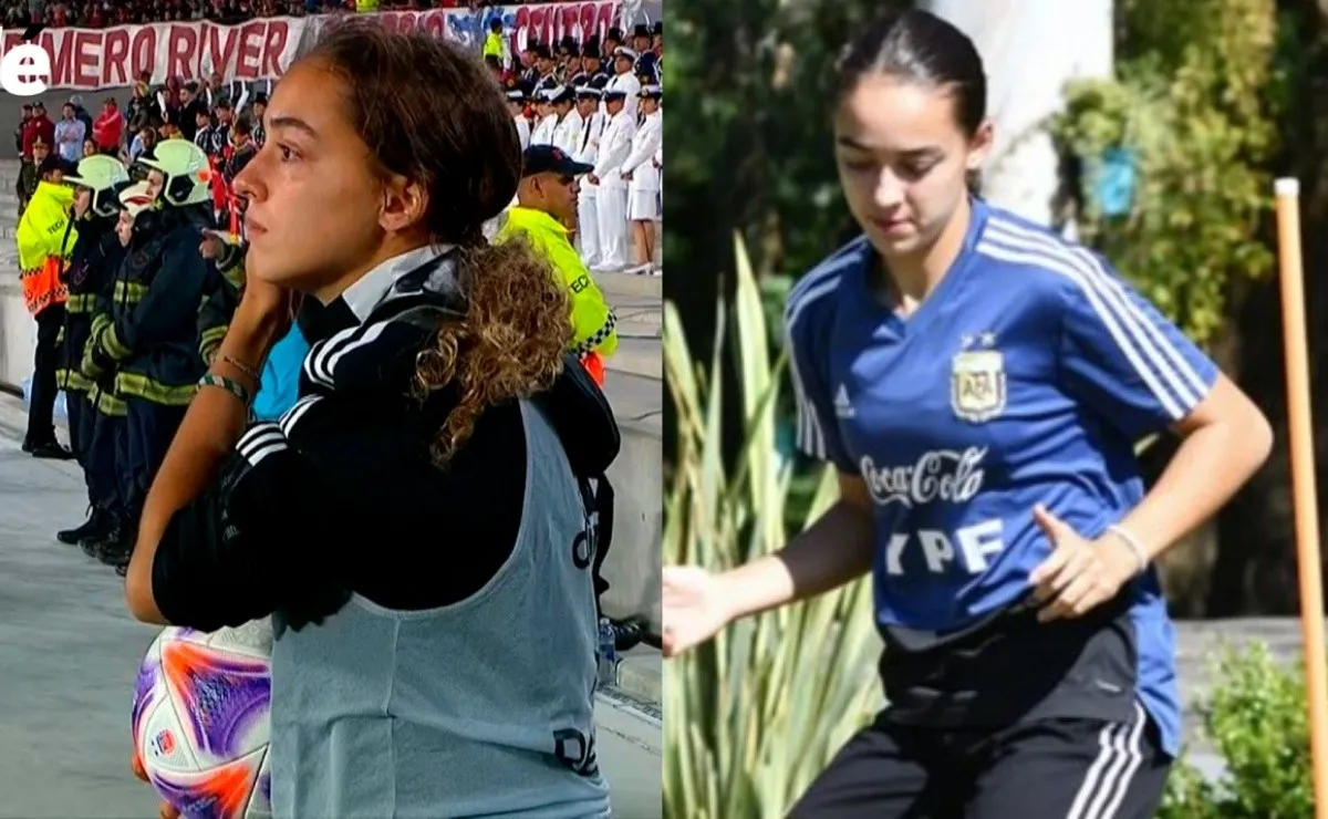 Delfina Lombardi, la jugadora y alcanzapelotas que fue clave en el gol de River
