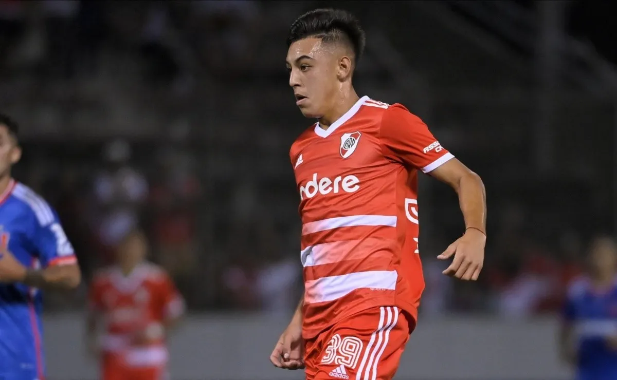 El zurdo ingresó en el segundo tiempo en lugar de Palavecino, con la camiseta número 39.