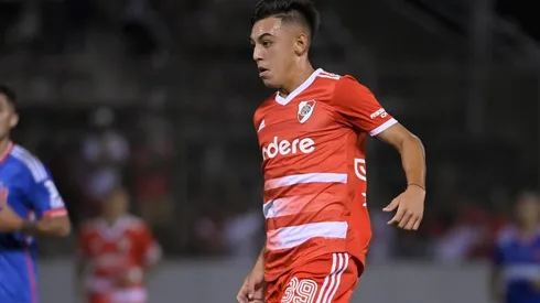 El zurdo ingresó en el segundo tiempo en lugar de Palavecino, con la camiseta número 39.