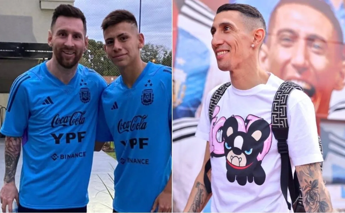 El Diablito se sacó una foto con Messi y recibió elogios de Di María.