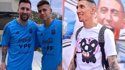 El Diablito se sacó una foto con Messi y recibió elogios de Di María.